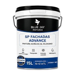Blue Jay SP Fachadas Advance Pintura Acrílica al Siloxano 15 L