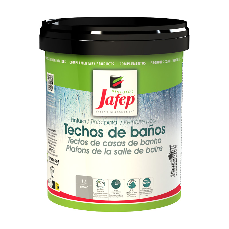 Jafep Pintura Plástica Mate para Techos de Baños
