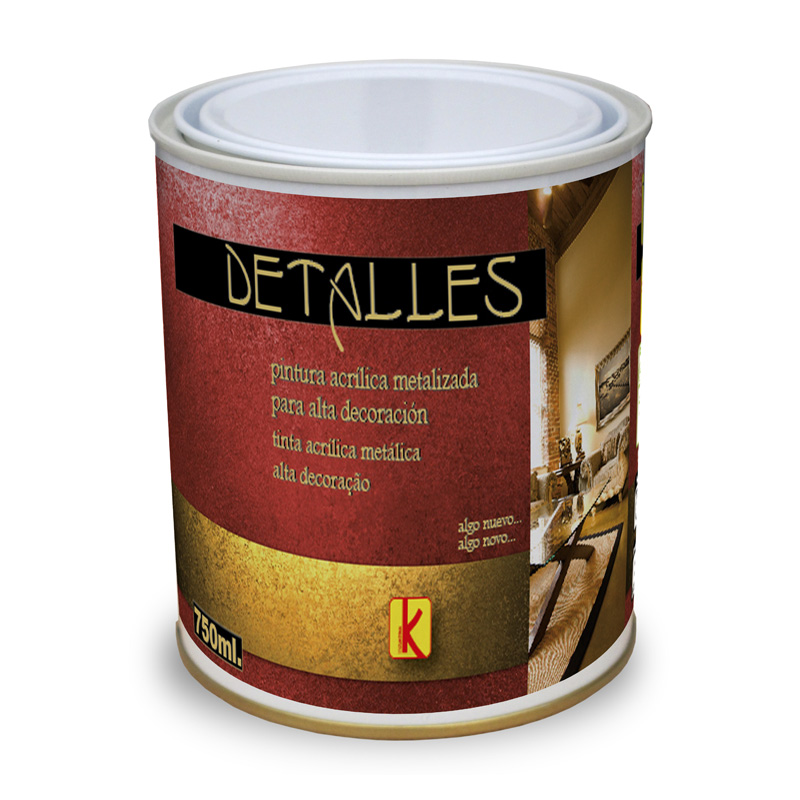 Pintura Acrílica Metalizada Alta Decoración Detalles
