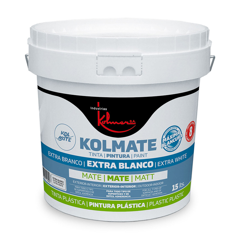 Pintura Plástica Mate Kolmate Extra Blanco