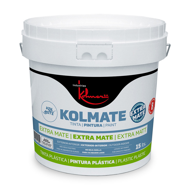 Pintura Plástica Mate Kolmate Extra Mate